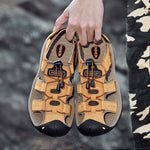 Leather Men Sandals - Men's Shoes