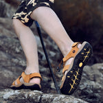Leather Men Sandals - Men's Shoes