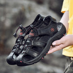 Leather Men Sandals - Men's Shoes