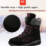Women's Leather Snow Boots - Men's Shoes