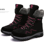 Women's Leather Snow Boots - Men's Shoes