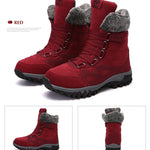 Women's Leather Snow Boots - Men's Shoes