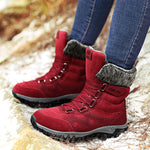 Women's Leather Snow Boots - Men's Shoes