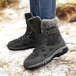 Women's Leather Snow Boots - Men's Shoes