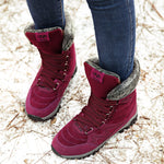 Women's Leather Snow Boots - Men's Shoes