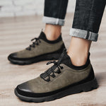 Leather Sneakers - Men's Shoes