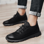 Leather Sneakers - Men's Shoes