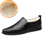 Comfortable Handmade Flats Moccasins - Men's Shoes