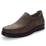 Leather Flat Shoes - Men's Shoes
