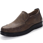 Leather Flat Shoes - Men's Shoes