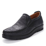 Leather Flat Shoes - Men's Shoes