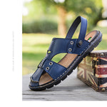 Leather Slippers - Men's Shoes