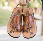 Leather Slippers - Men's Shoes