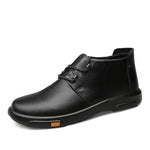 Leather Ankle Boots - Men's Shoes