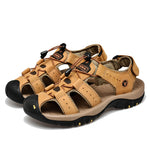 Leather Men Sandals - Men's Shoes