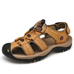 Leather Men Sandals - Men's Shoes