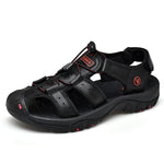 Leather Men Sandals - Men's Shoes