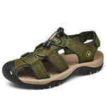 Leather Men Sandals - Men's Shoes