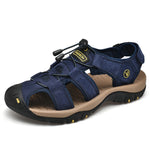 Leather Men Sandals - Men's Shoes
