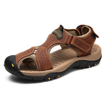 Leather Men Sandals - Men's Shoes