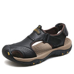 Leather Men Sandals - Men's Shoes