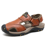 Leather Men Sandals - Men's Shoes