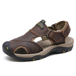 Leather Men Sandals - Men's Shoes