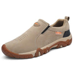 Breathable Leather Loafers - Men's Shoes