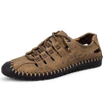 Summer  Leather Sandals - Men's Shoes